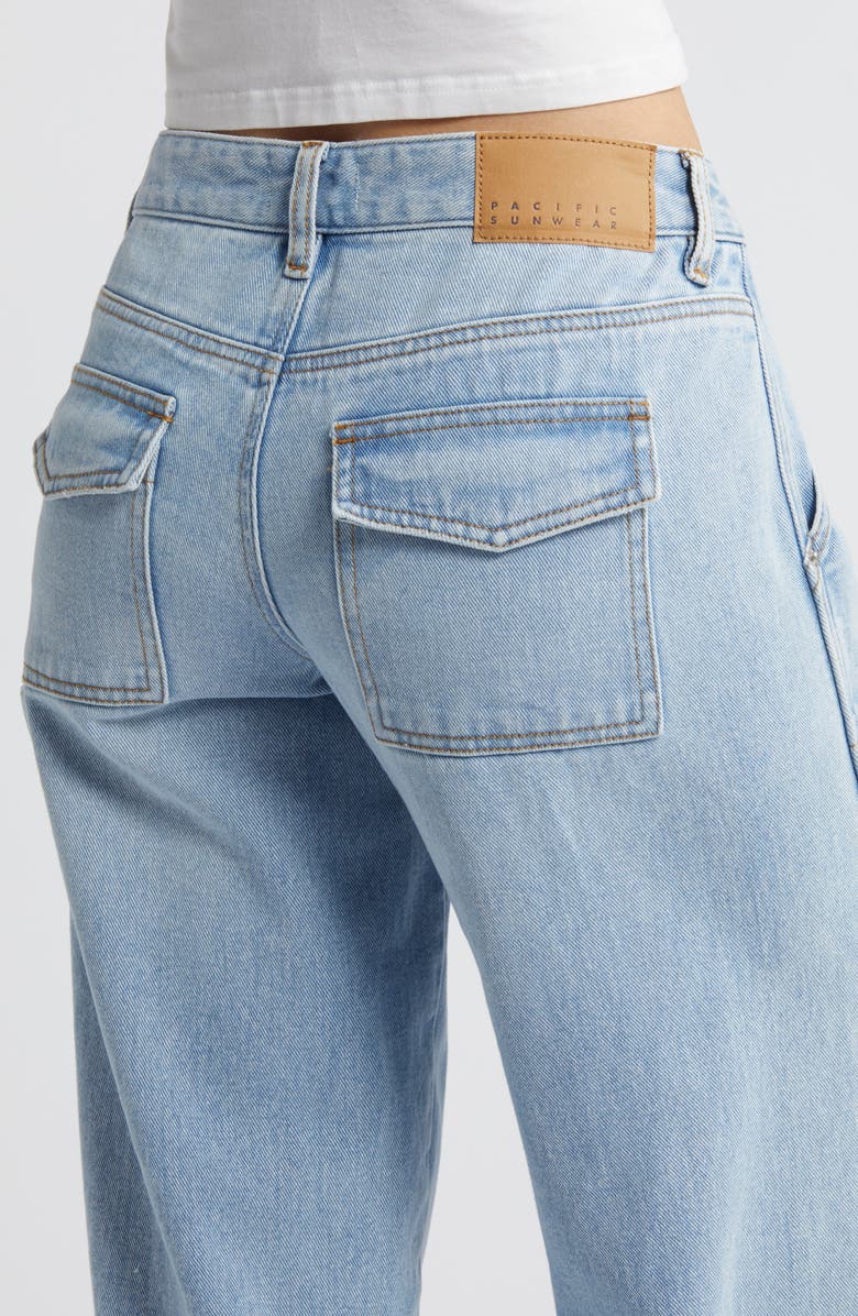 PacSun Low Rise Baggy Carpenter Jeans, Alternate, color, Ebby