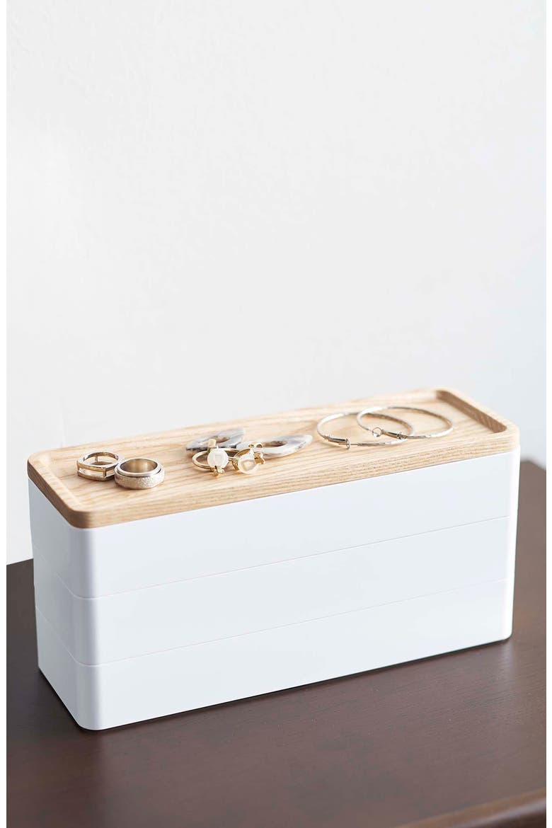 3-Tier Accessory/Watch Box, Alternate, color, WHITE