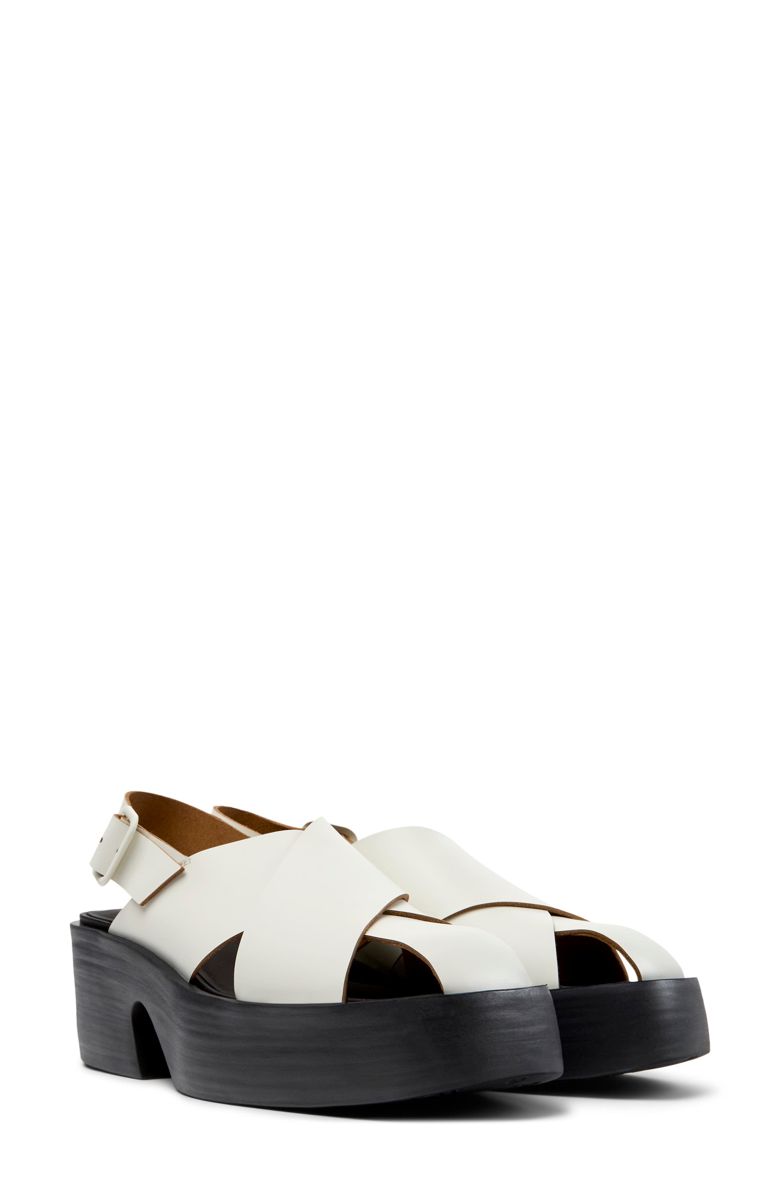 Billie Slingback Platform Sandal, Main, color, WHITE NATURAL