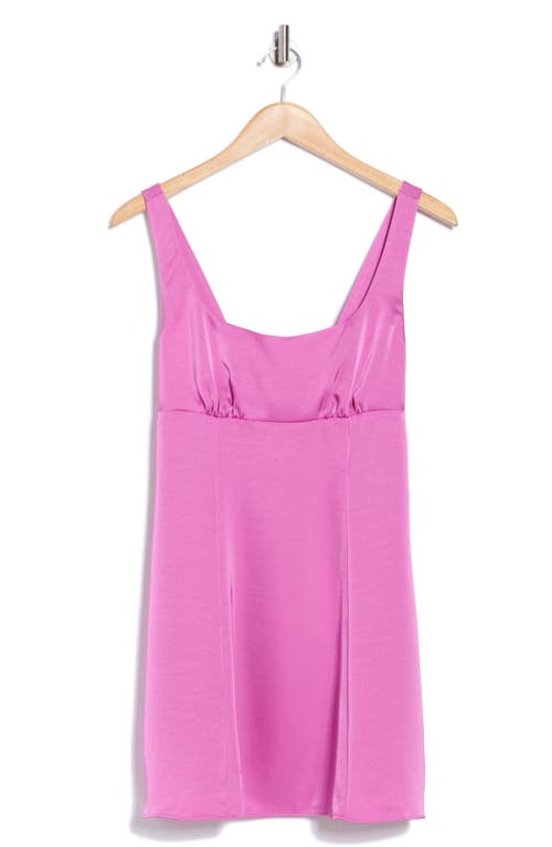 Abound Tie Back Satin Minidress In Purple