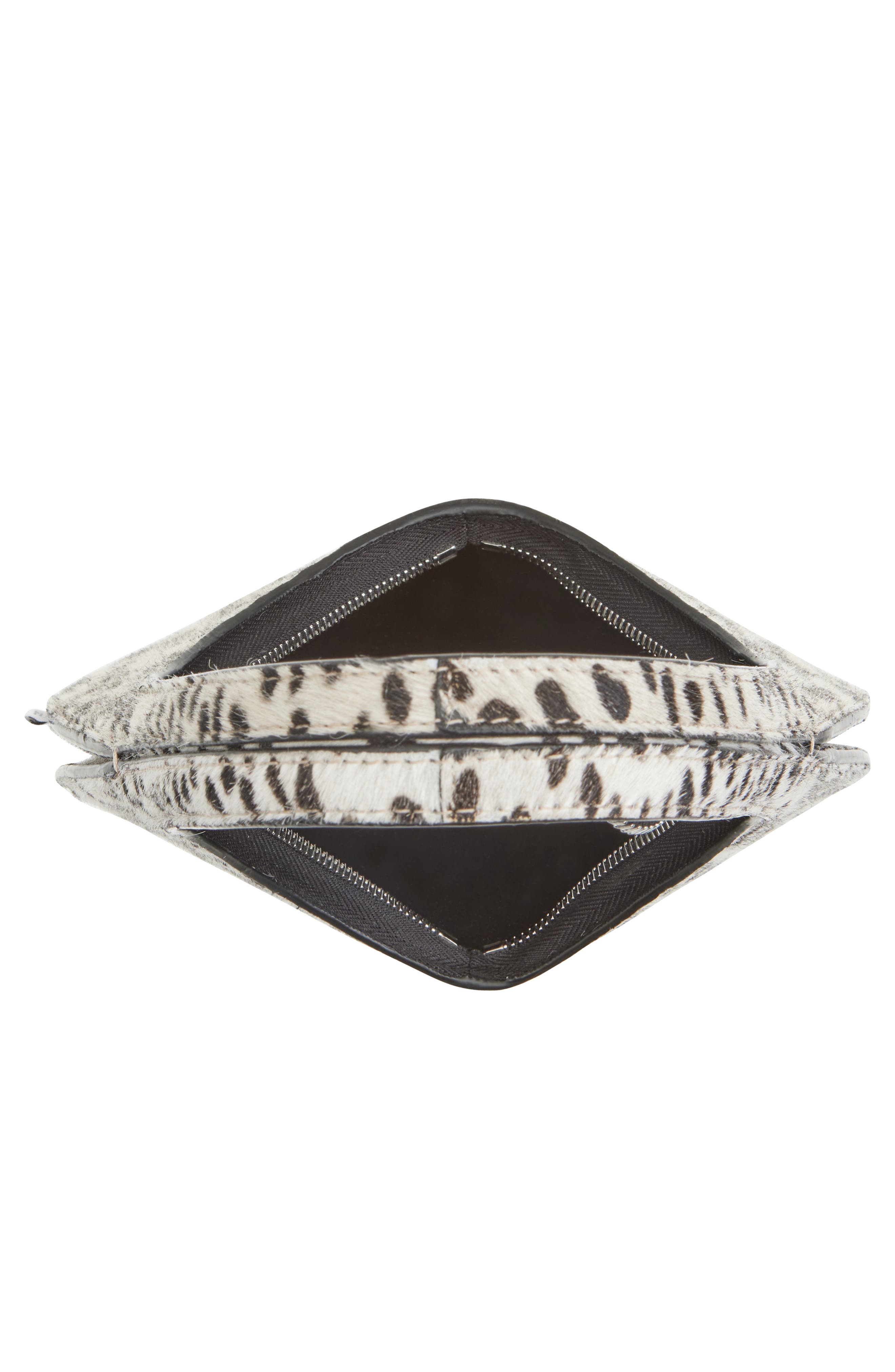 Coperni Soft Swipe Genuine Calf Hair Shoulder Bag, Alternate, color, White-Black Print