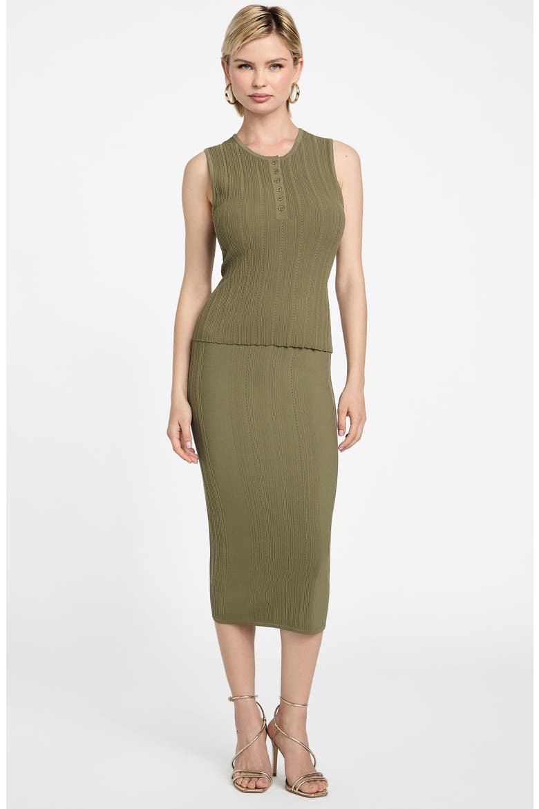 Giada Rib Sweater Skirt, Alternate, color, GREEN