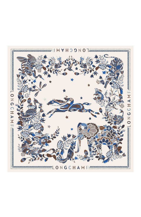 Foret Square Silk Scarf