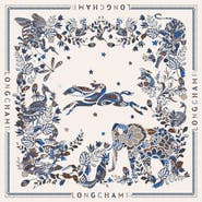 Longchamp Foret Square Silk Scarf