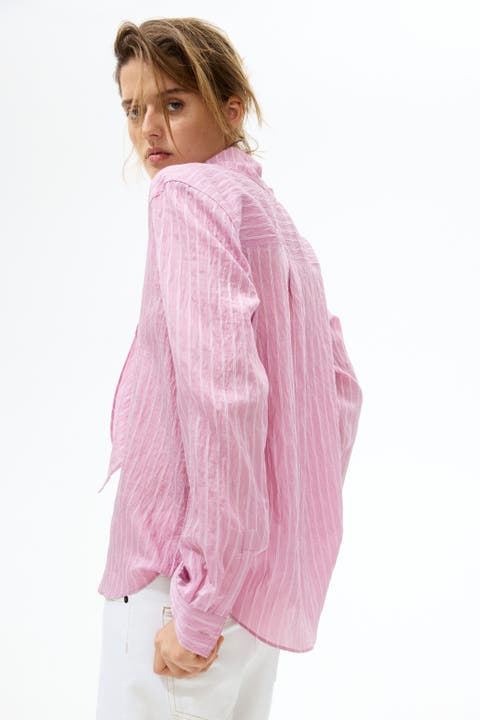 Scarf-collar Shirt