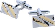 Trafalgar Rhodium and Gold Detailed Cufflinks