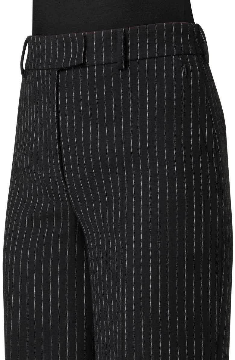 Akris Fior Pinstripe Virgin Wool Pants, Alternate, color, 