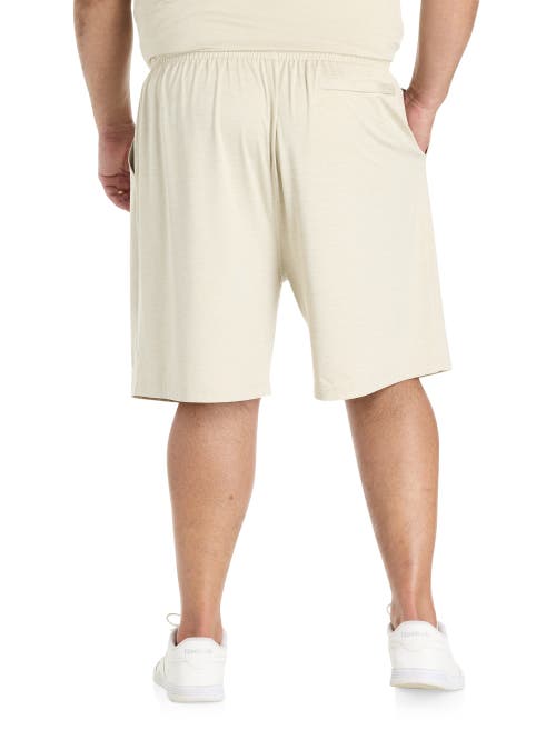Reebok Big & Tall Performance Shorts In Sport Beige Heather