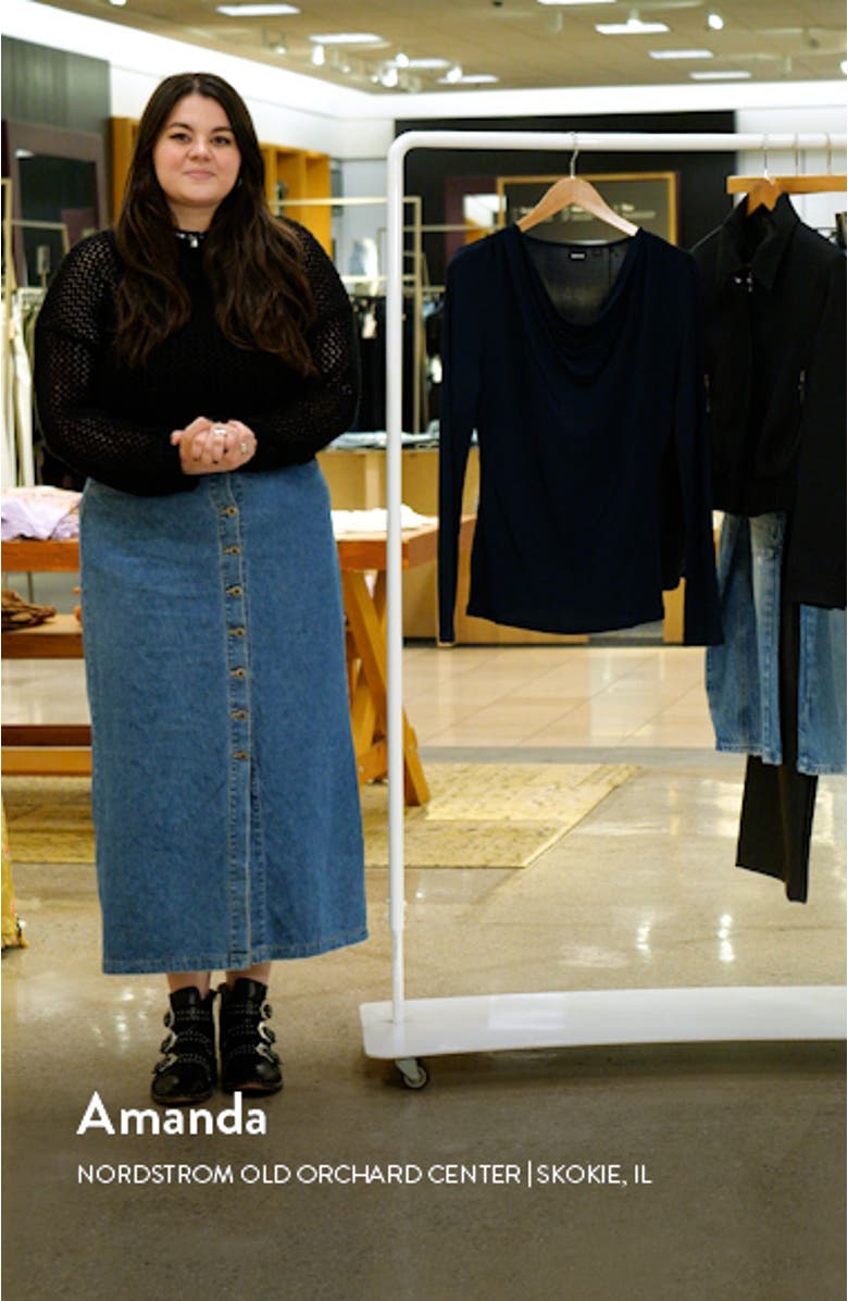 Eseyana Drape Neck Knit Top, sales video thumbnail