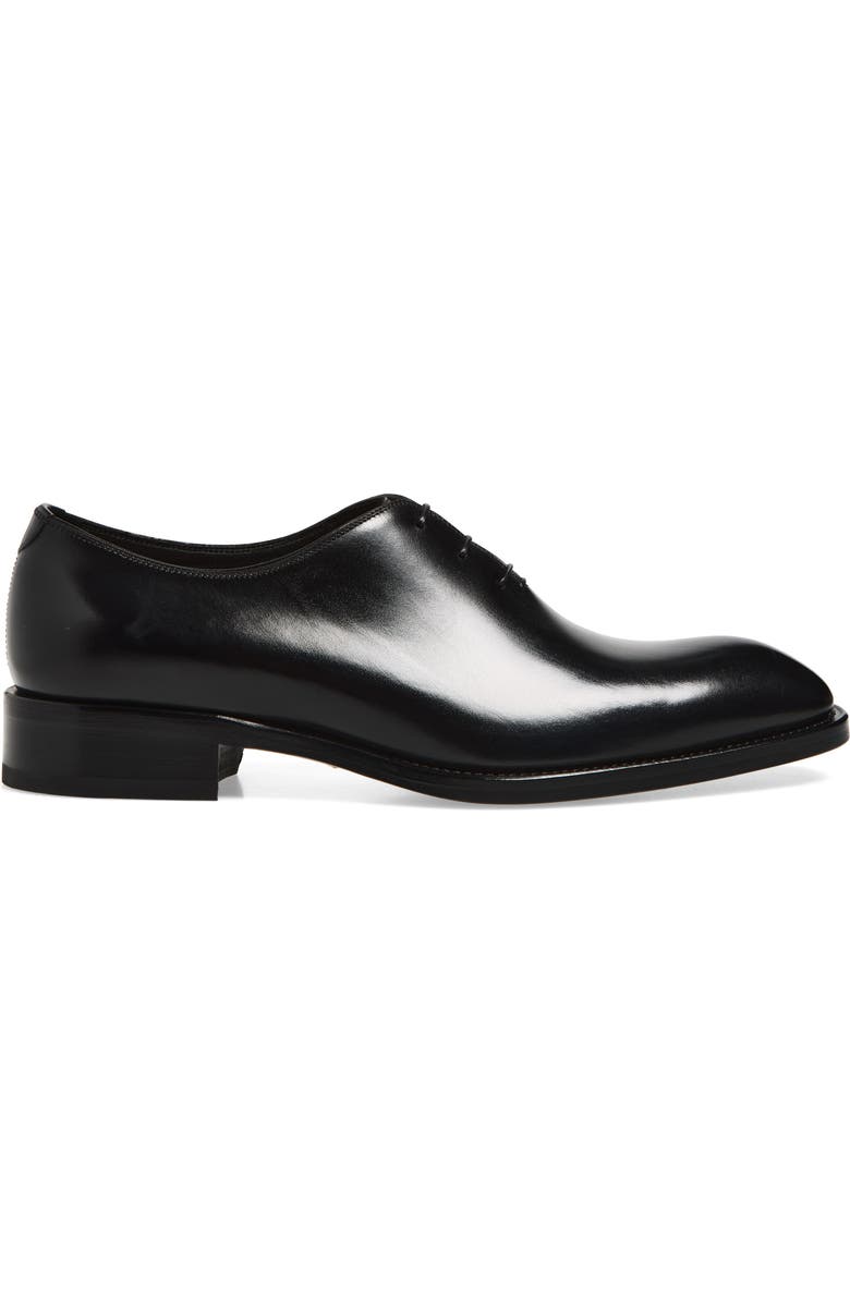 TOM FORD Burnished Wholecut Oxford, Alternate, color, Black