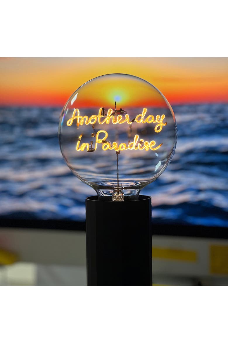 Another Day in Paradise Portable Table Lamp, Alternate, color, Yellow