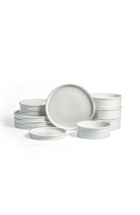 Roscoe Stoneware 12-Piece Dinnerware Set