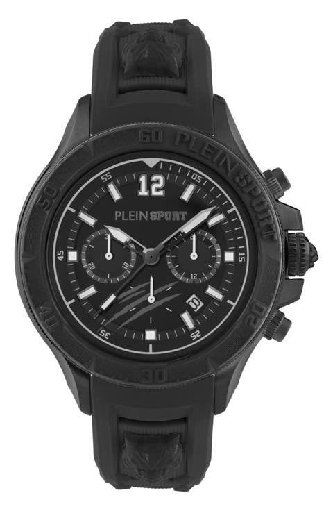 Warrior Tech Silicone Strap Watch, 47mm