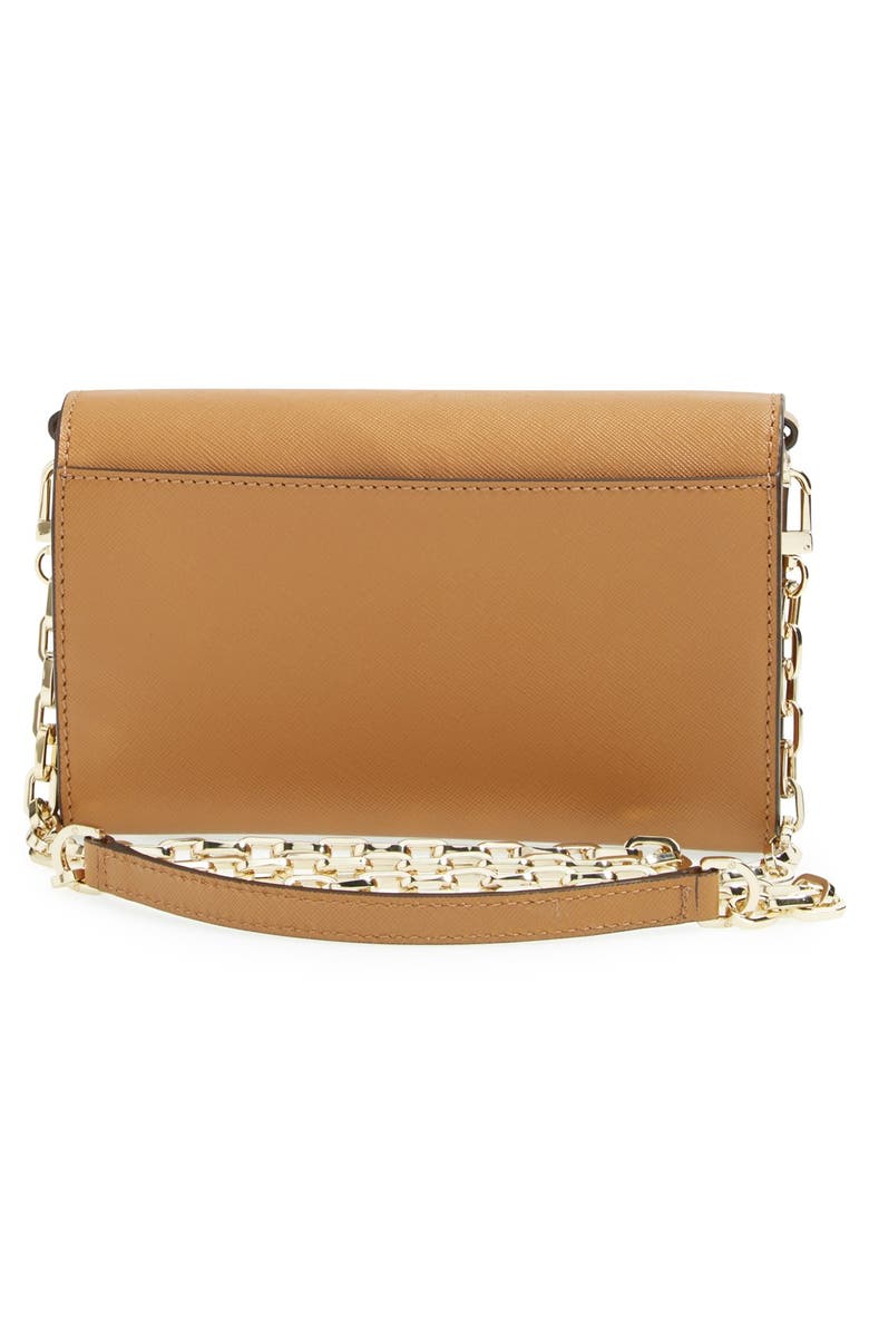 Tory Burch 'Robinson' Leather Wallet on a Chain, Alternate, color, 