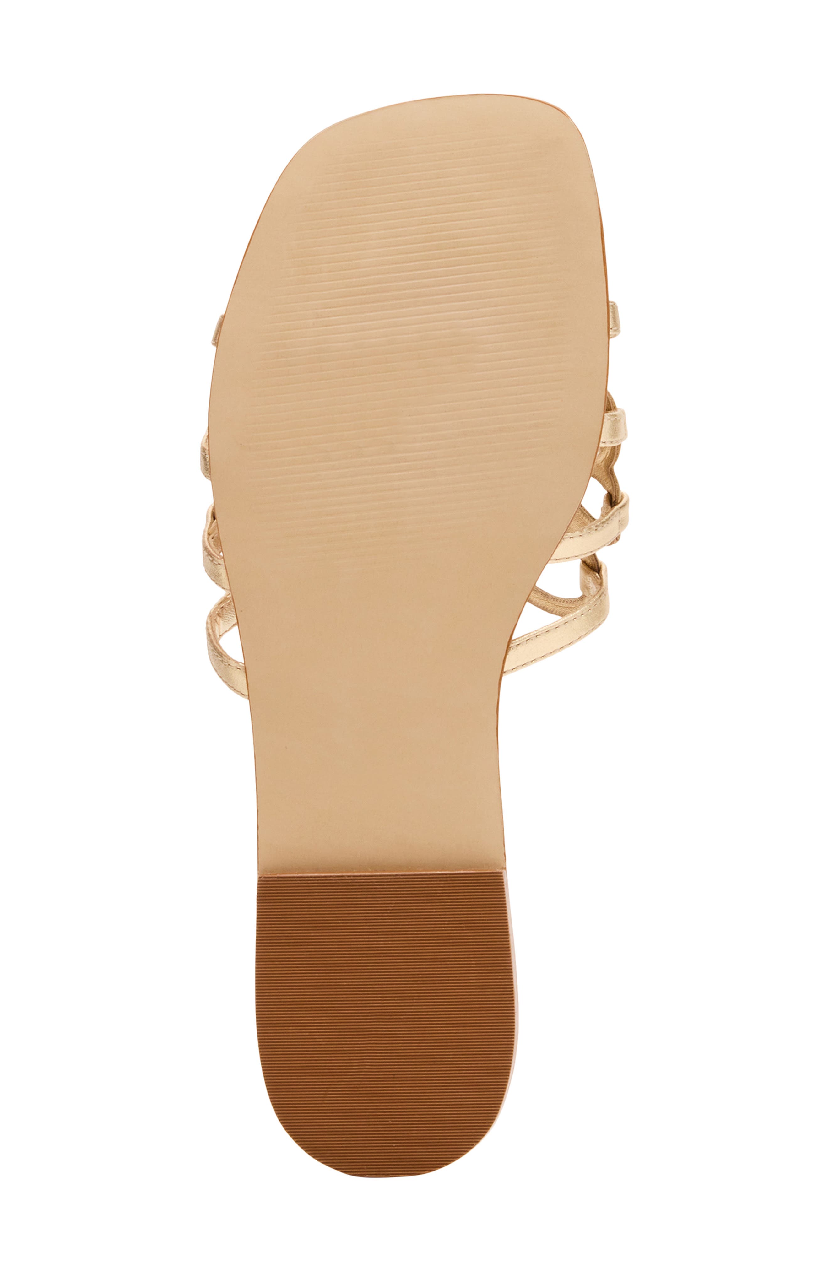 Steve Madden Lotus Slide Sandal, Alternate, color, Gold Leather