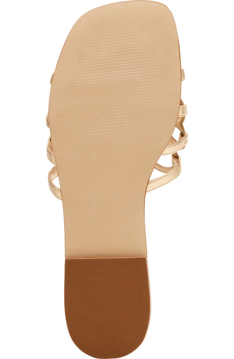 Steve Madden Lotus Slide Sandal, Alternate, color, Gold Leather