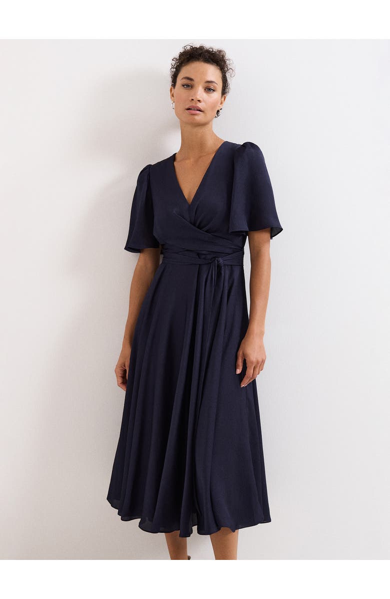 Phase Eight Abbie Wrap Dress, Main, color, Navy