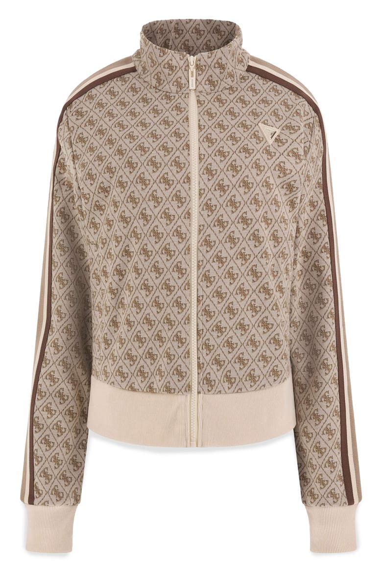 Jean Logo Full Zip Sweatshirt, Alternate, color, 4G RHOMBUS BUFFY