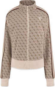 GUESS Jean Logo Full Zip Sweatshirt