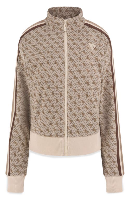 Guess Jean Logo Full Zip Sweatshirt
