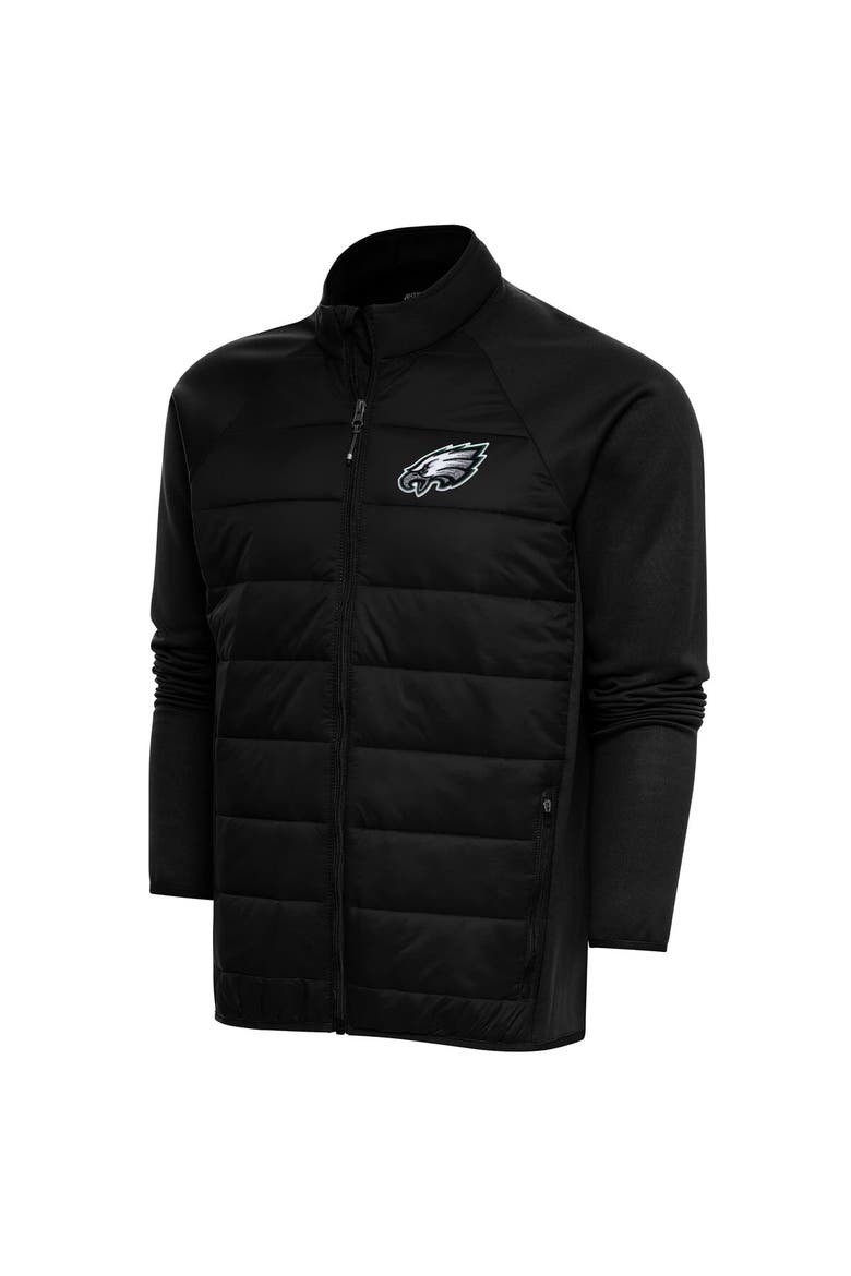 Men's Antigua  Black Philadelphia Eagles Altitude Full-Zip Jacket, Main, color, Black