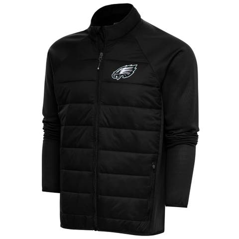 Men's Antigua  Black Philadelphia Eagles Altitude Full-Zip Jacket