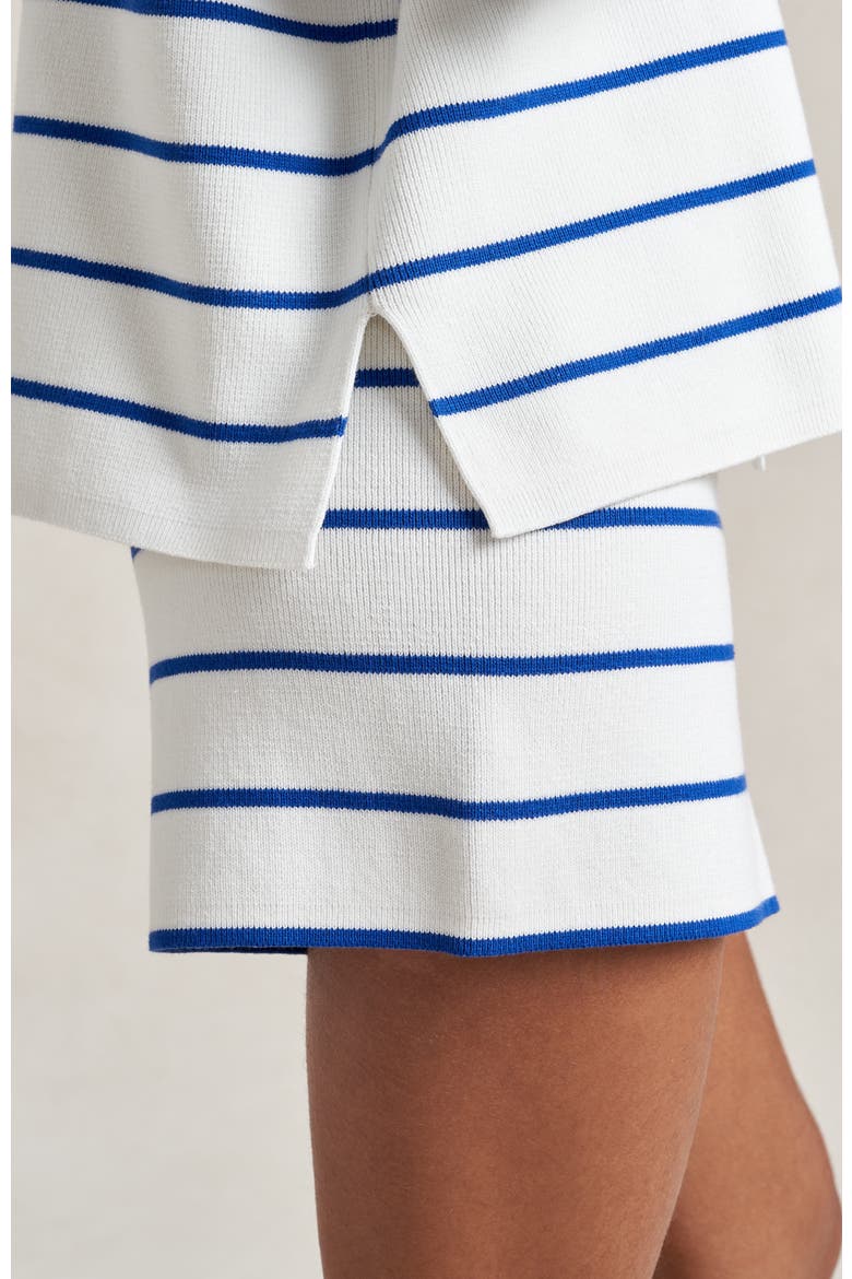 Leo Sweater, Alternate, color, Cream/Cobalt