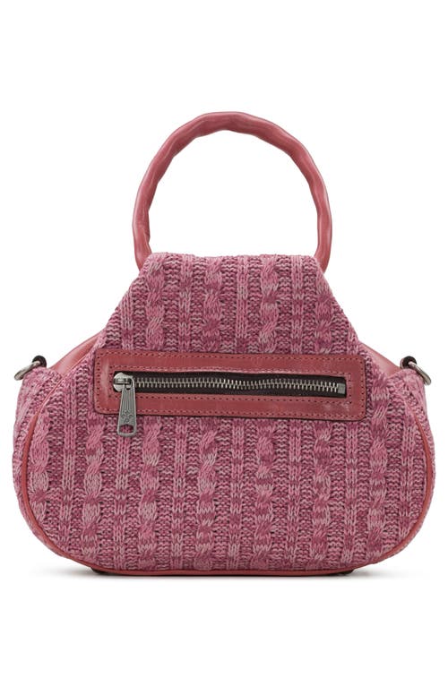 Patricia Nash Milburn Cable Knit Bucket Bag In Old Rose