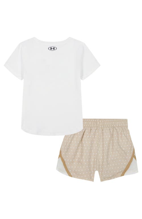 Under Armour Kids' Graphic T-shirt & Woven Shorts Set In White