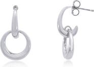The Lovery Fine Jewelry Double Round Link Drop Earrings