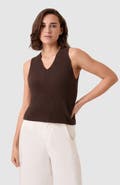 Celtic & Co. Ribbed V-Neck Tank Top
