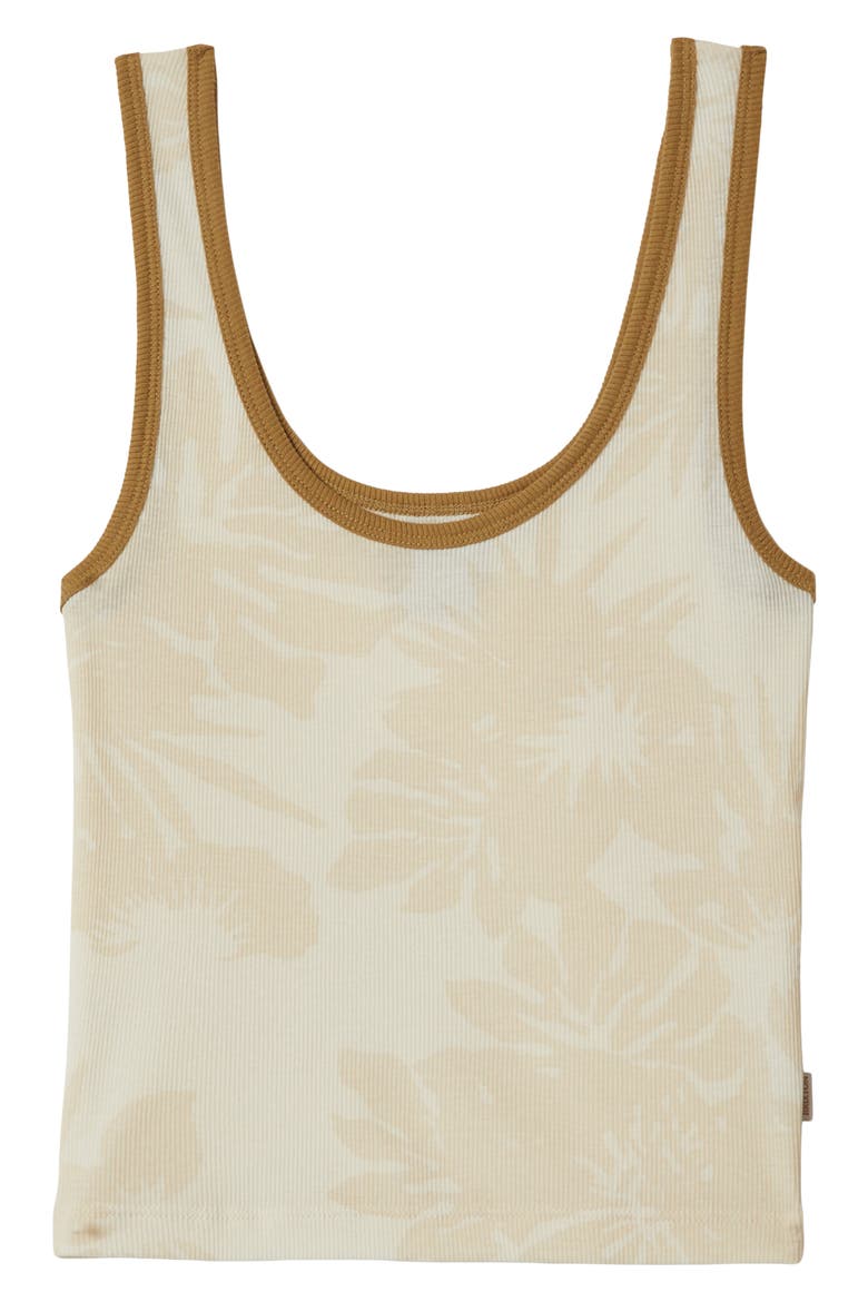 Ringer Organic Cotton Tank, Alternate, color, OFF WHITE/ OLIVE STONE
