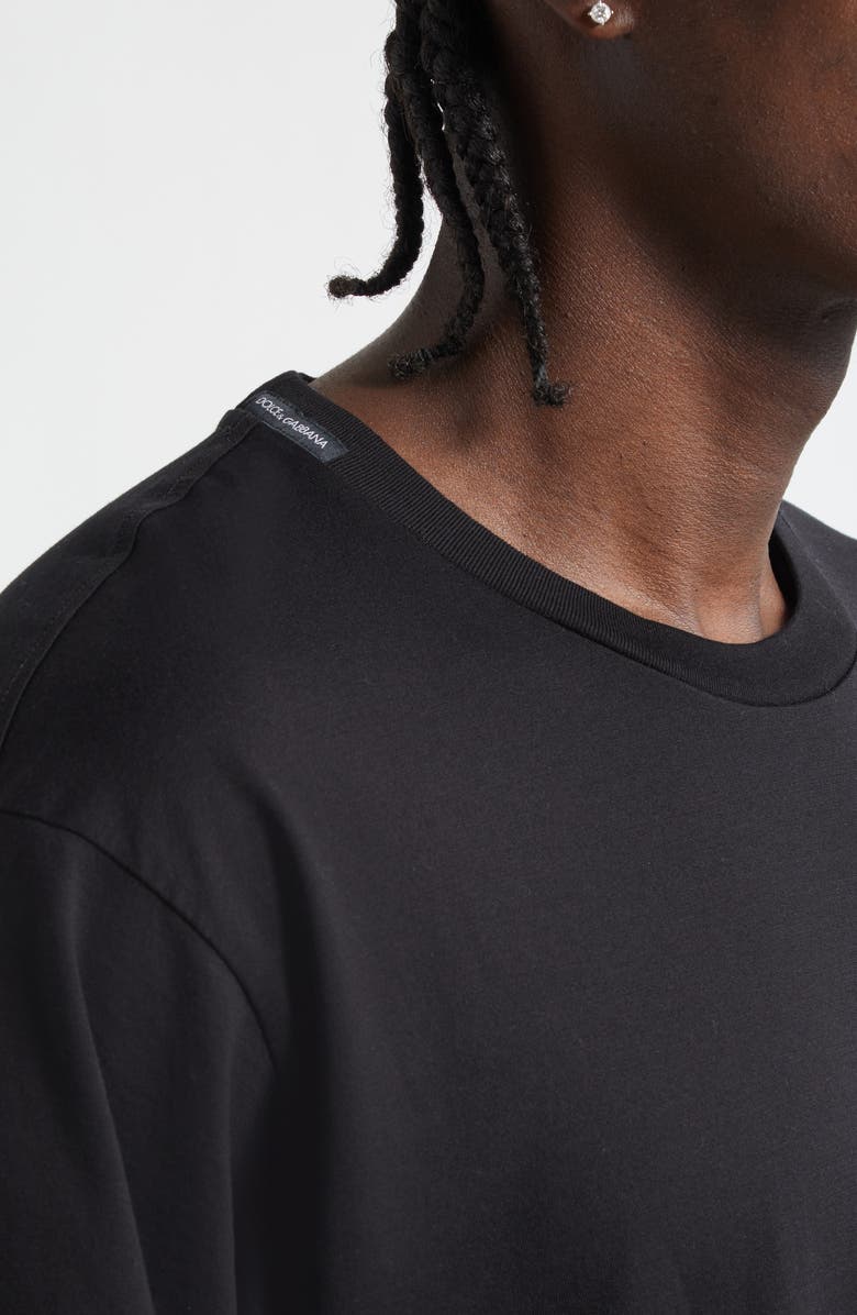 Dolce&Gabbana Cotton Graphic T-Shirt, Alternate, color, Nero