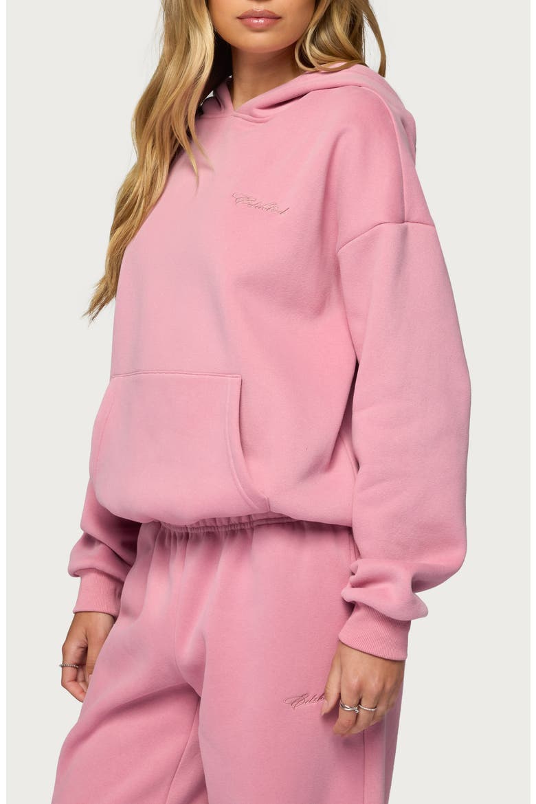 Basic Girl Oversize Hoodie, Alternate, color, PINK