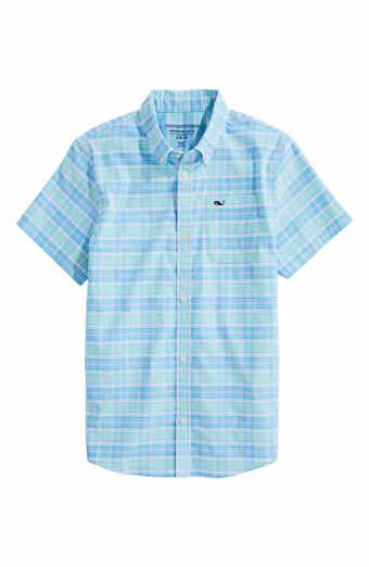 Kids' Plaid Short Sleeve Button-Down Shirt