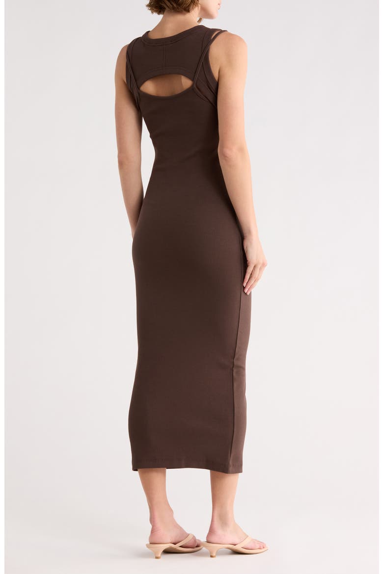 Cutout Dress, Alternate, color, SEAL BROWN