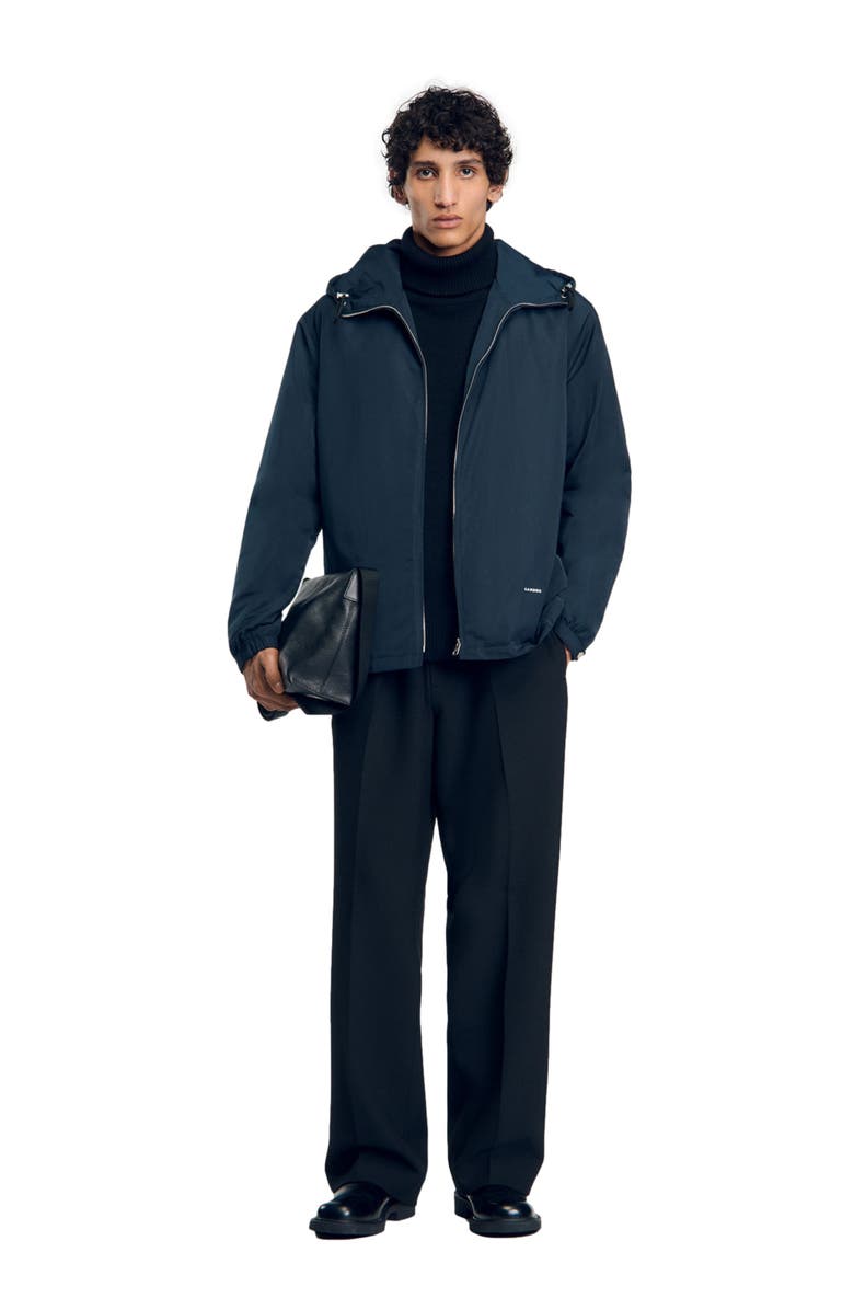 SANDRO Hooded jacket, Alternate, color, 