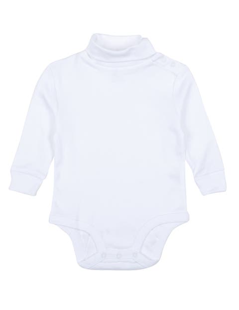 Cotton Boho Solid Turtleneck Bodysuit (Baby)
