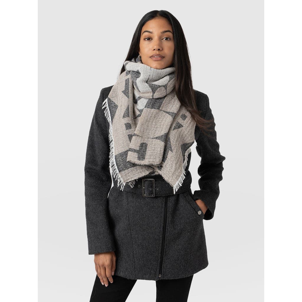 Saint And Sofia Saint + Sofia Abstract Rock Scarf In Multi