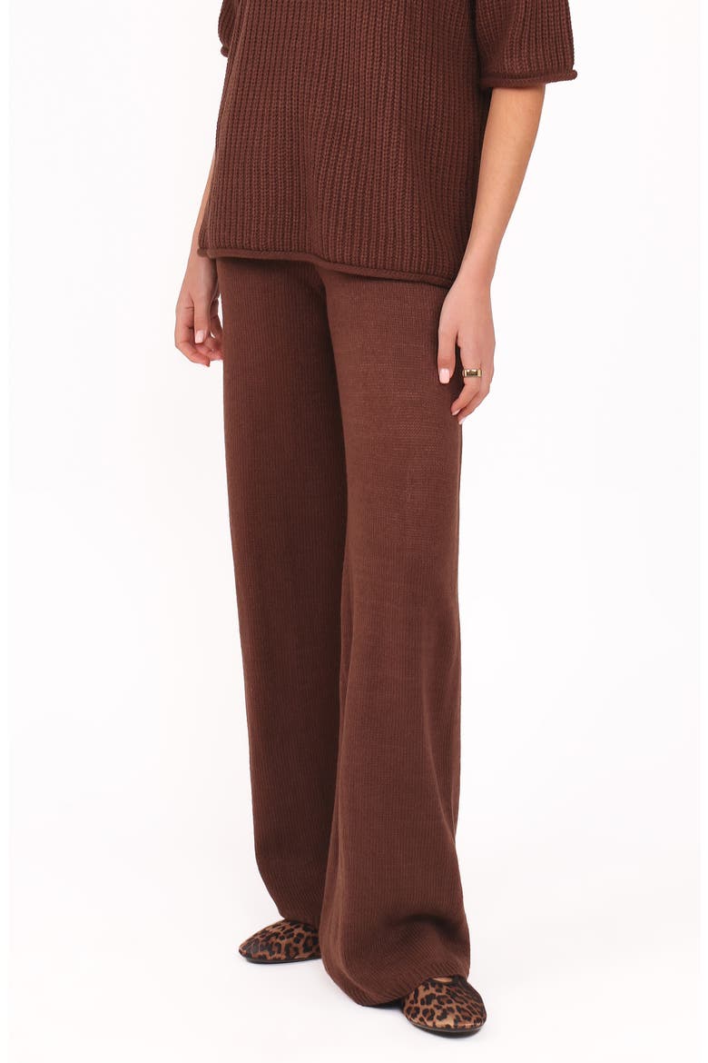Remi Funnel Neck Sweater & Pull-On Pants Set, Alternate, color, CHOCOLATE