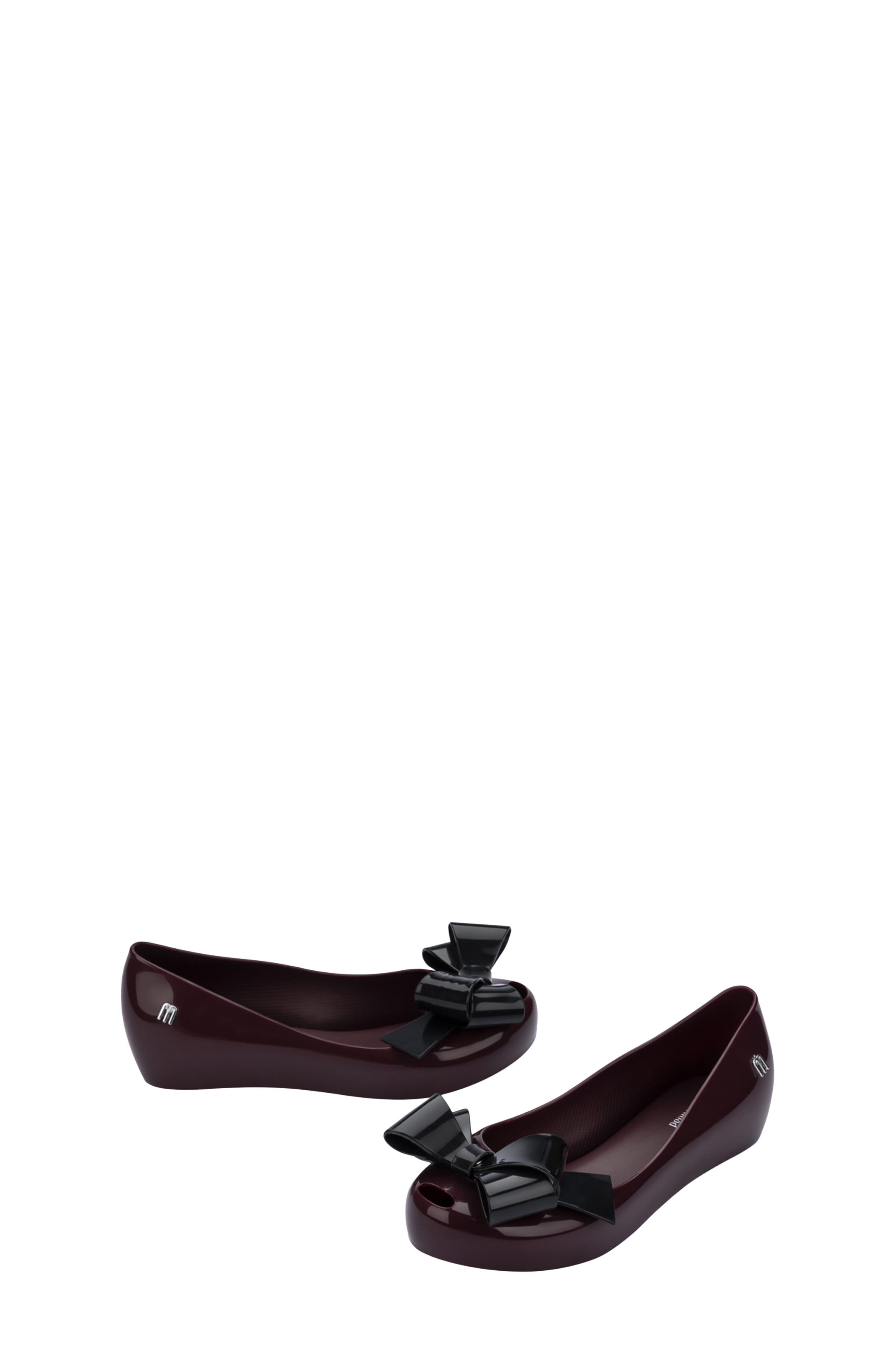 Kids' Ultragirl Classic Flat, Alternate, color, BURGUNDY/ BLACK