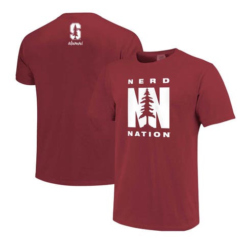 Men's Cardinal Stanford Cardinal Alumni Nerd Nation Comfort Color T-Shirt