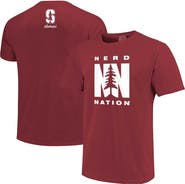 IMAGE ONE Men's Cardinal Stanford Cardinal Alumni Nerd Nation Comfort Color T-Shirt