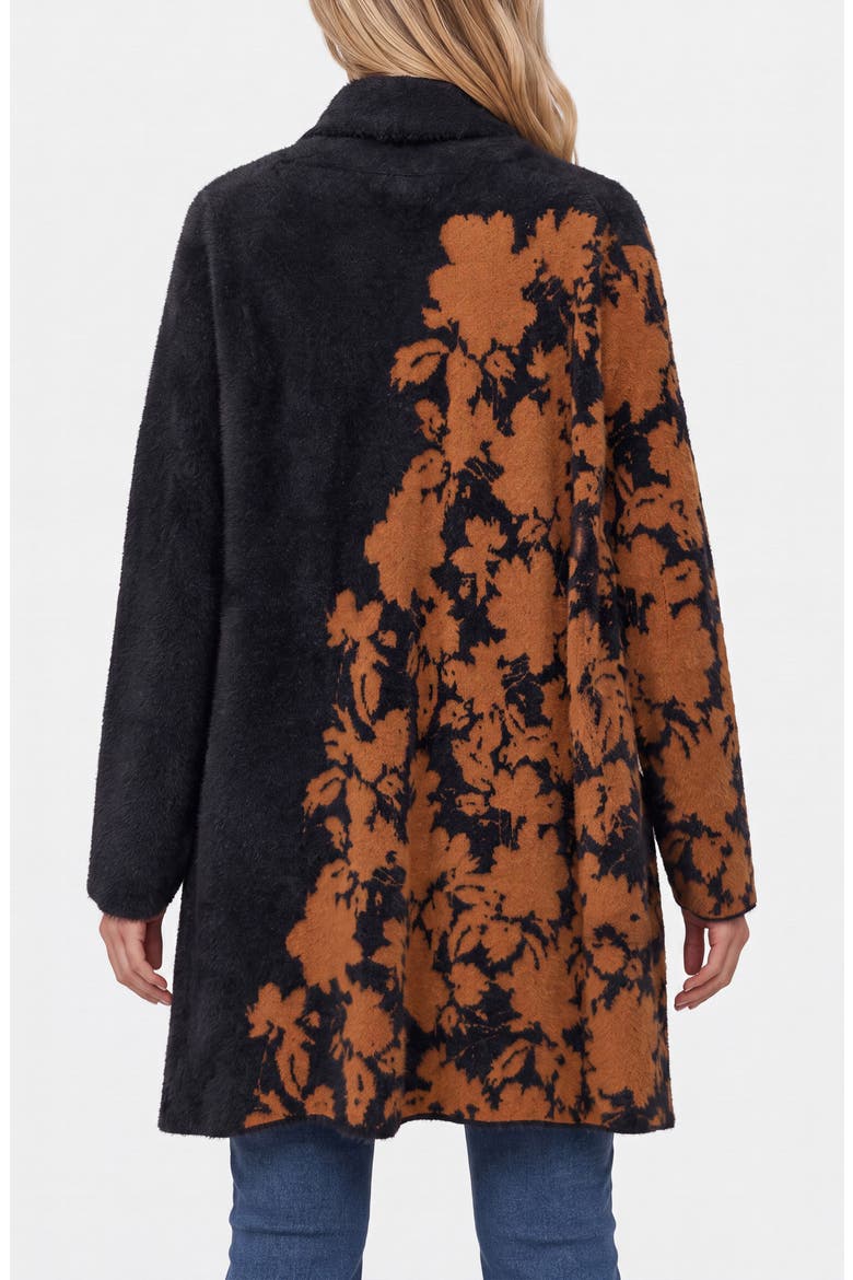 Shawl Collar Cardigan, Alternate, color, BROWN/ BLK FLRL
