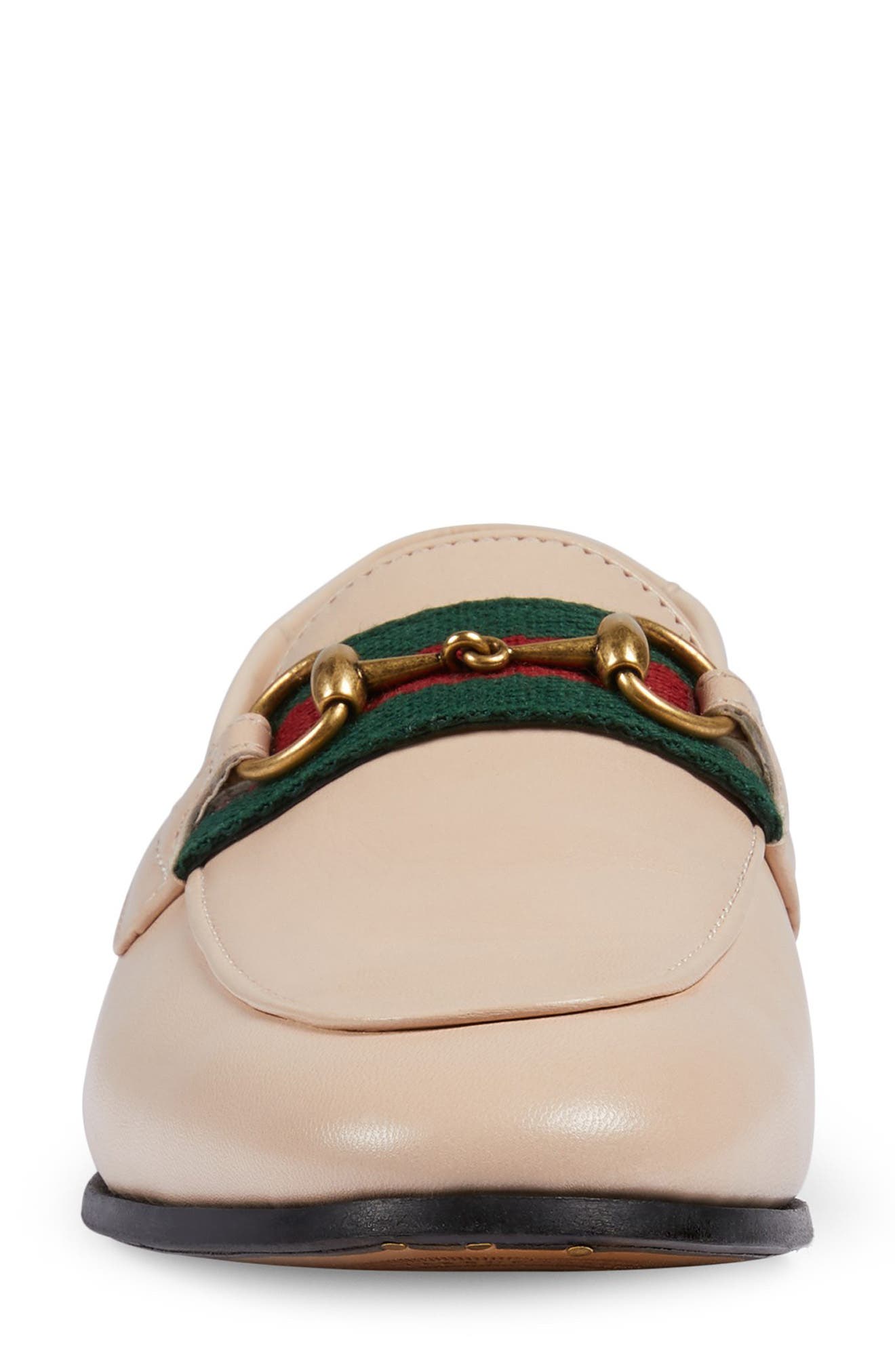 Brixton Horsebit & Web Convertible Loafer, Alternate, color, SKIN ROSE/ GREEN/ RED