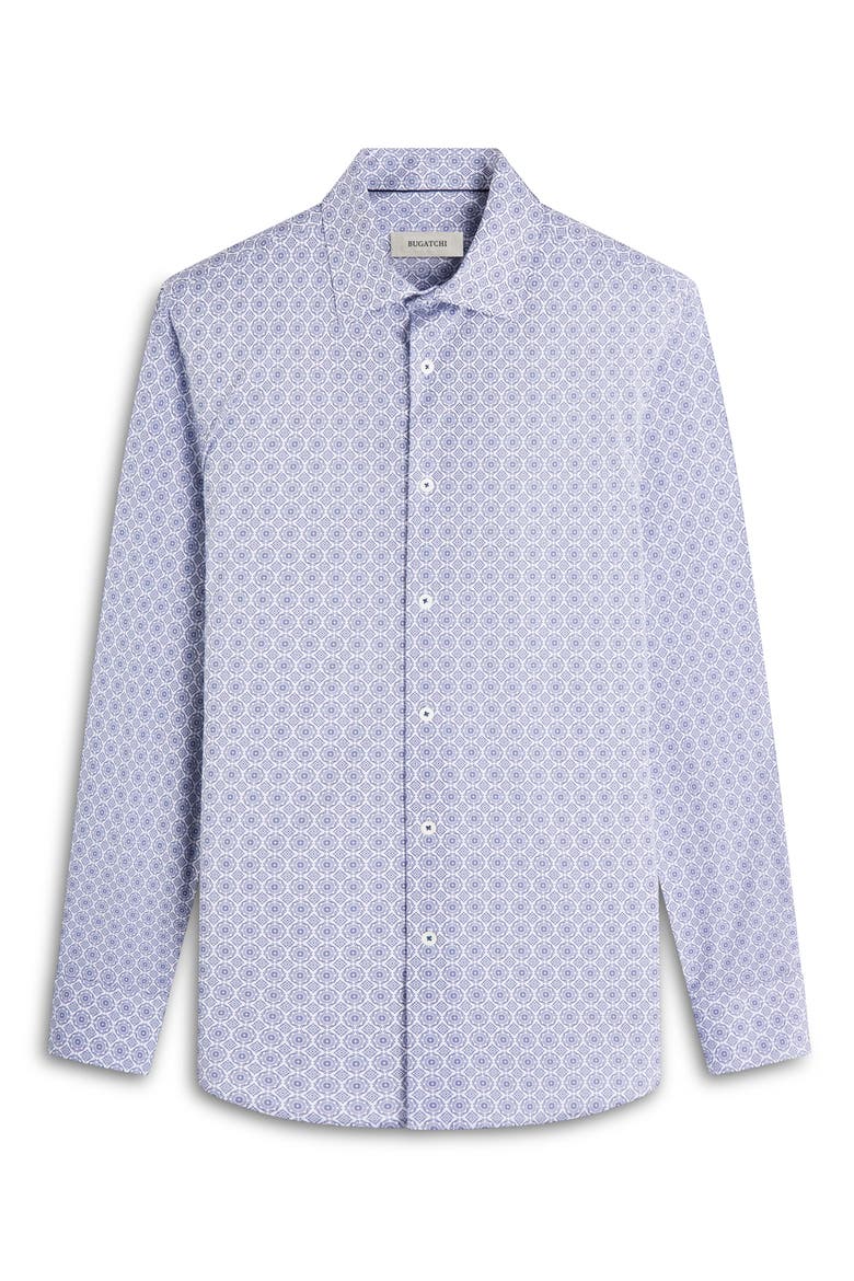 James OoohCotton® Mandala Print Button-Up Shirt, Alternate, color, NAVY