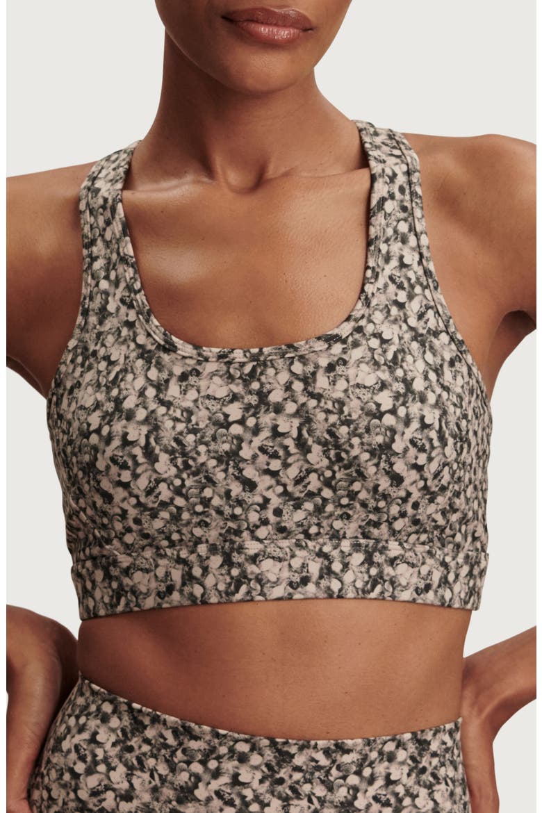 Freesoft Selma Racerback Sports Bra, Main, color, DAPPLED FLORAL