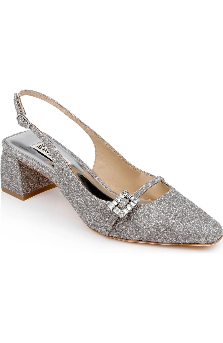 BADGLEY MISCHKA Buena Slingback Pump, Main, color, Slvr Antiq