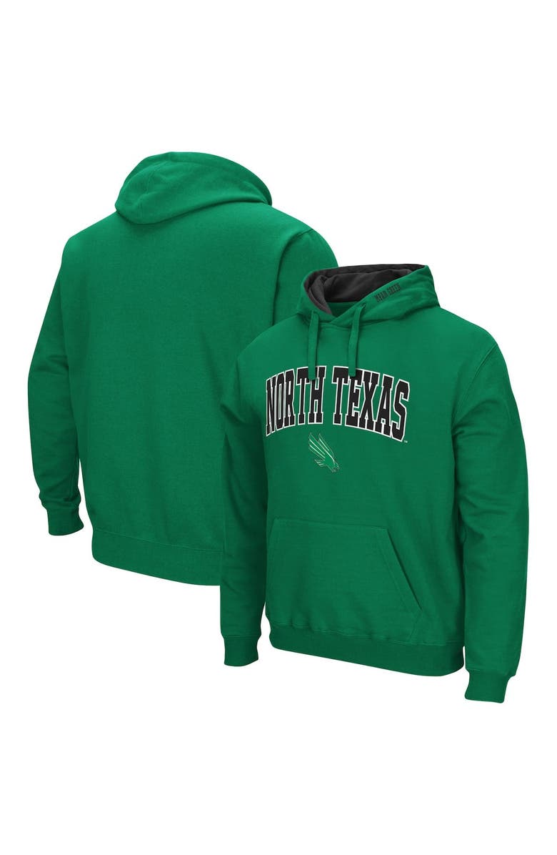 COLOSSEUM Men's Colosseum Kelly Green North Texas Mean Green Arch and Logo Pullover Hoodie, Main, color,