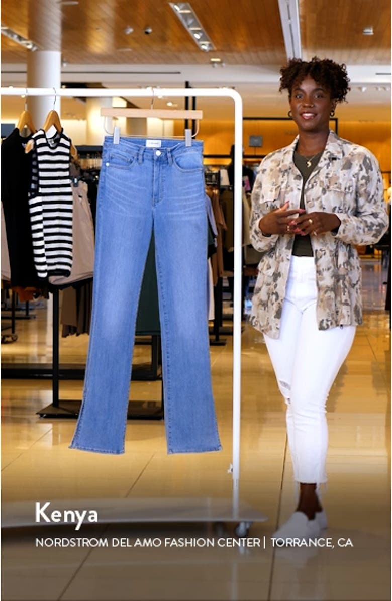 Le Mini Boot Split Hem Bootcut Jeans, sales video thumbnail